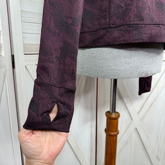 Spyder Active Half Zip Mock Neck Pullover Top Plum Purple Medium - Picture 6 of 15